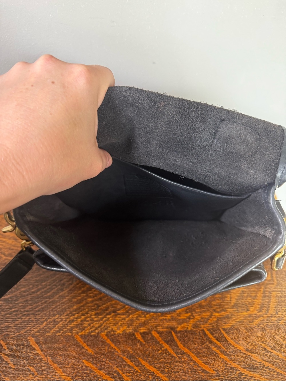 Vintage Coach Black Legacy Station Bag 5130 Crossbody USA Made - Picture 12 of 14